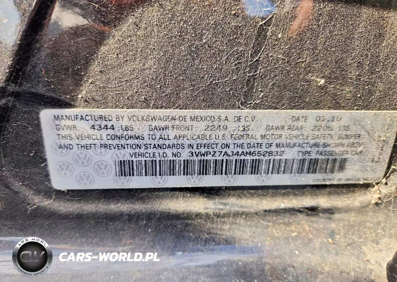 2010 Volkswagen Jetta Se VIN:3VWPZ7AJ4AM652832 - 13