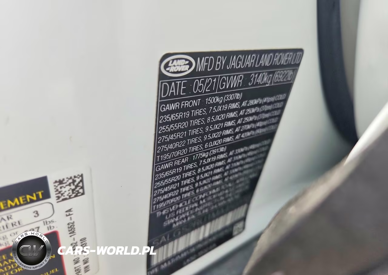 2021 Land Rover Range Rover Hse Westminster Edition VIN:SALGS2RU1MA450310 - 14