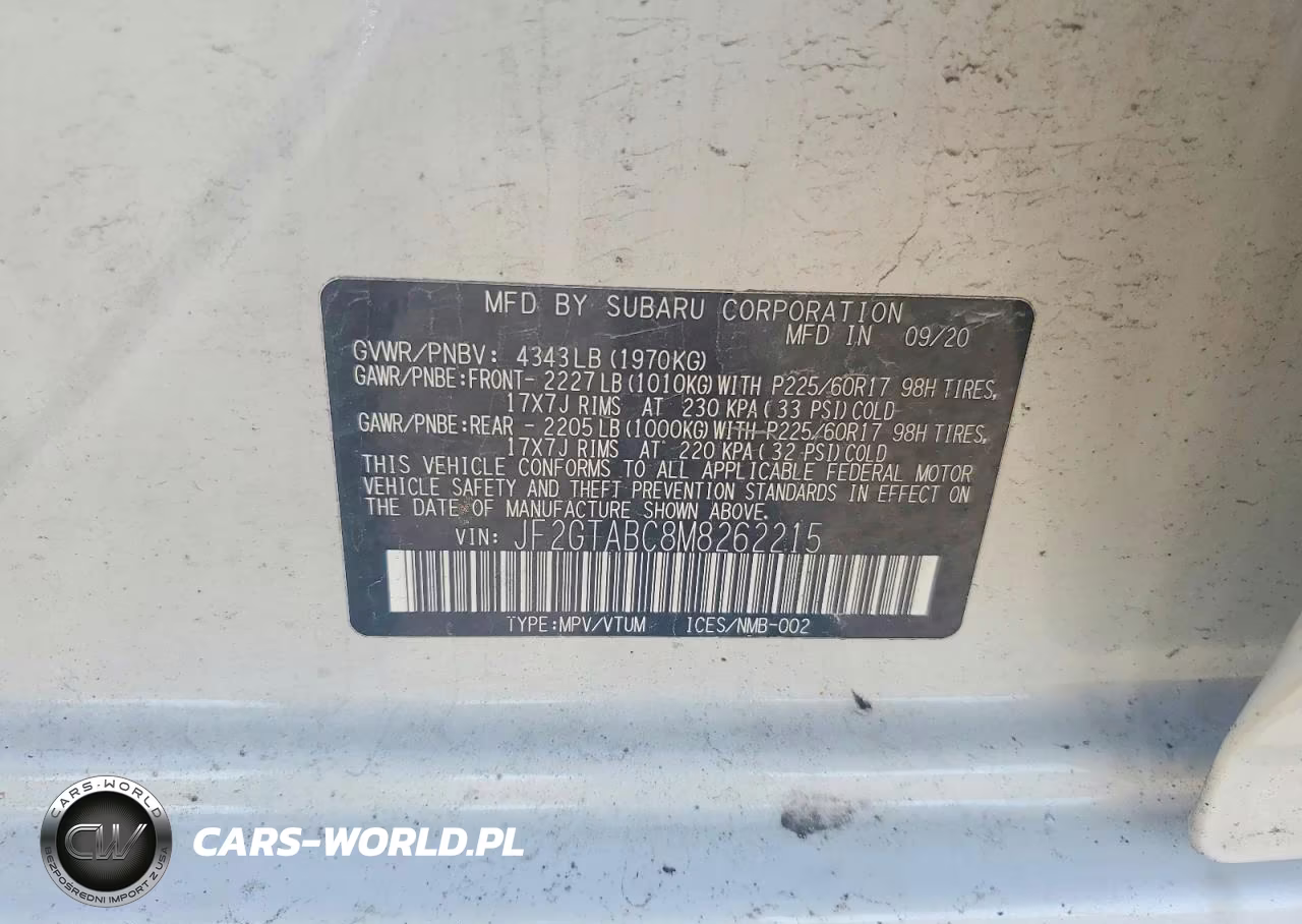 2021 Subaru Crosstrek VIN:JF2GTABC8M8262215 - 13