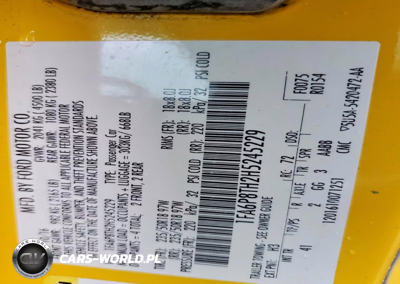 2017 Ford Mustang VIN:1FA6P8TH2H5245229 - 12