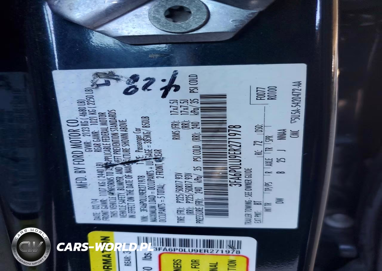 2014 Ford Fusion Hybrid Se VIN:3FA6P0LU9ER271978 - 12