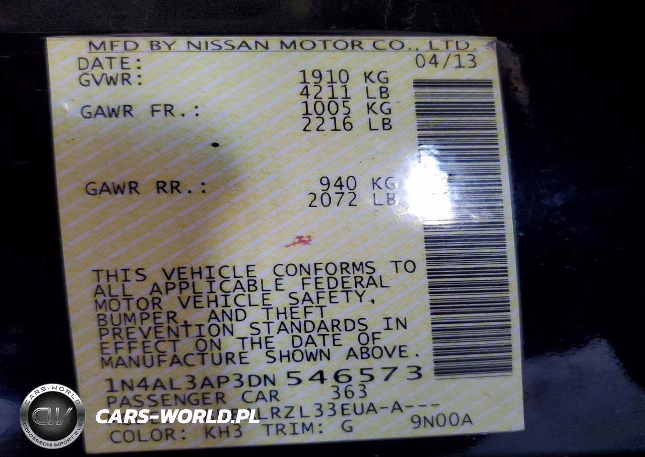 2013 Nissan Altima 2.5 VIN:1N4AL3AP3DN546573 - 12