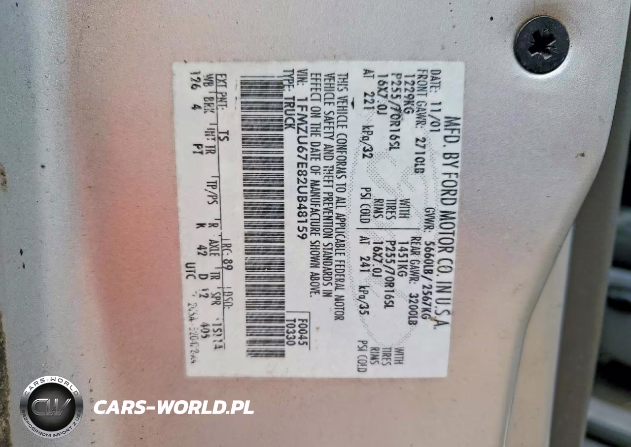 2002 Ford Explorer Sport Trac VIN:1FMZU67E82UB48159 - 12