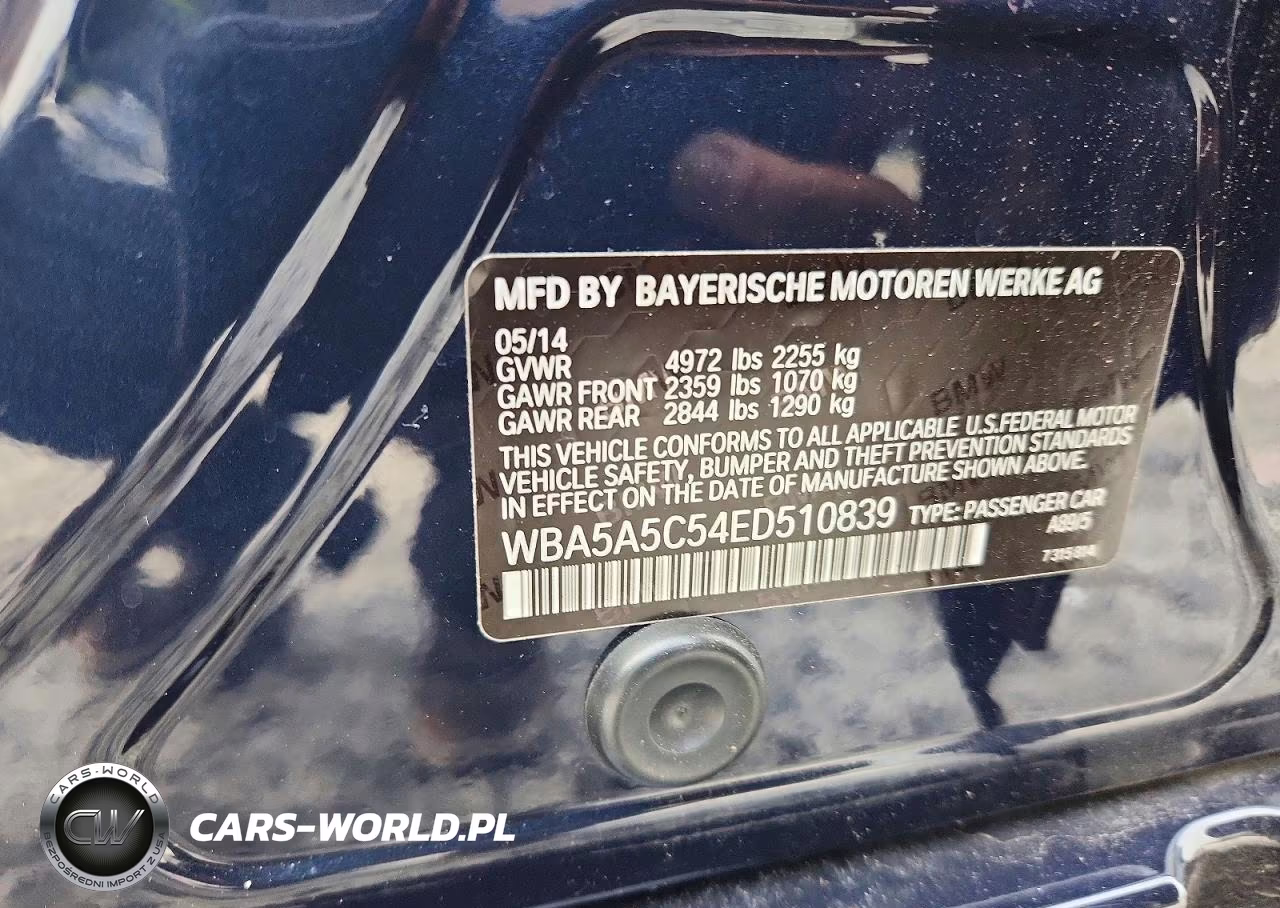 2014 BMW 528 I VIN:WBA5A5C54ED510839 - 12