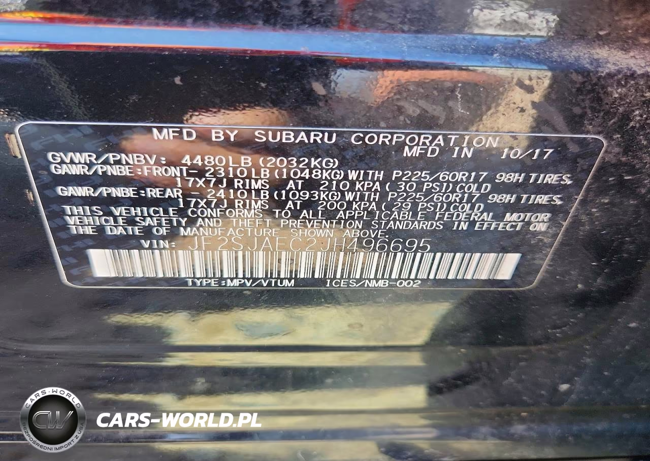 2018 Subaru Forester 2.5I Premium VIN:JF2SJAEC2JH496695 - 13