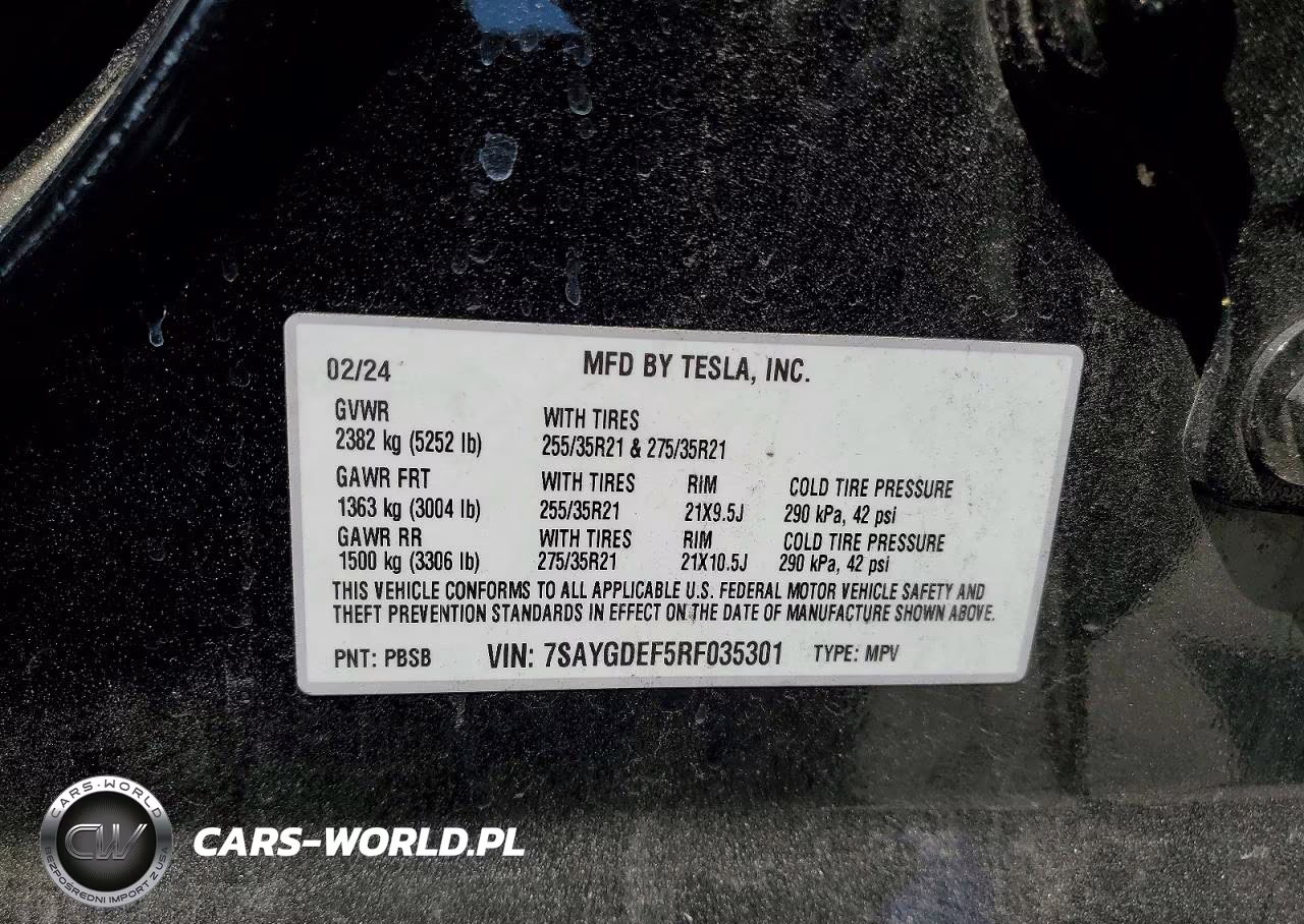 2024 Tesla Model Y VIN:7SAYGDEF5RF035301 - 12