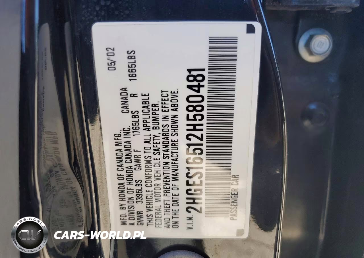 2002 Honda Civic Lx VIN:2HGES16512H580481 - 13