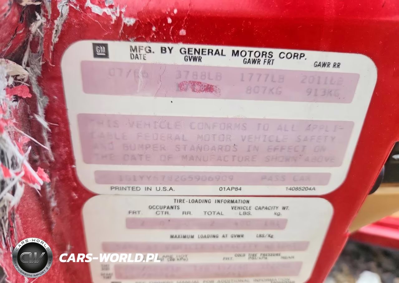 1986 Chevrolet Corvette VIN:1G1YY6782G5906909 - 12