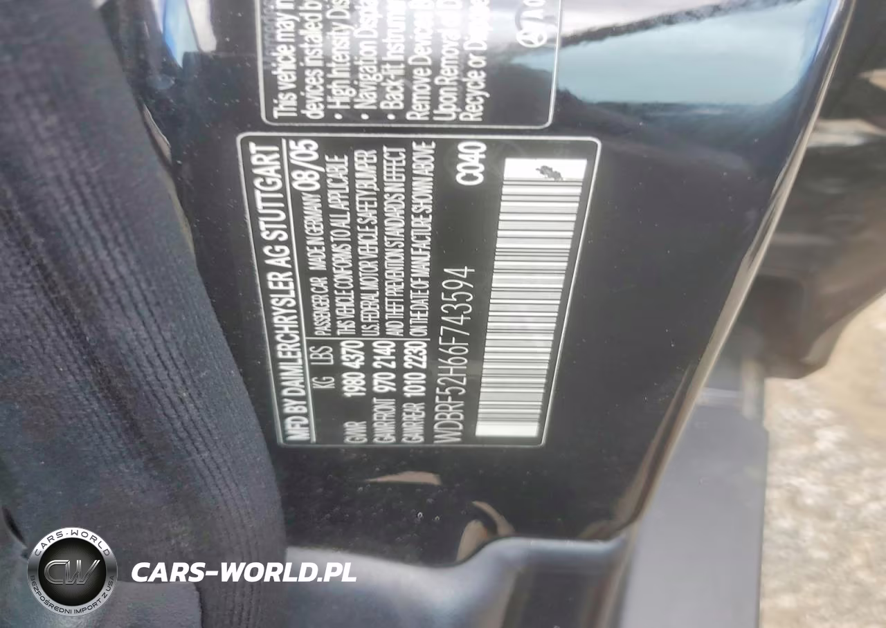 2006 Mercedes-Benz C 230 VIN:WDBRF52H66F743594 - 12