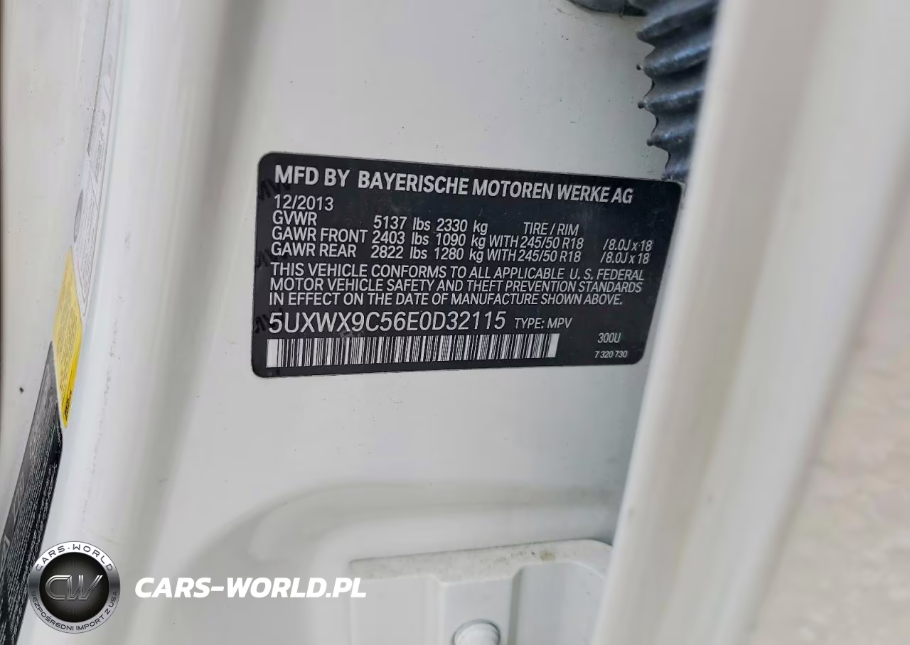 2014 BMW X3 xDrive28I VIN:5UXWX9C56E0D32115 - 13