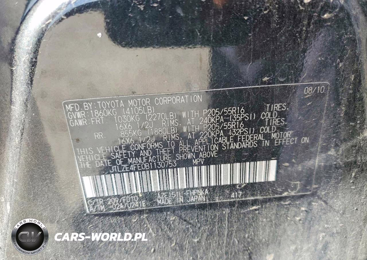 SCION XB VIN:JTLZE4FE0B1130753 - 12