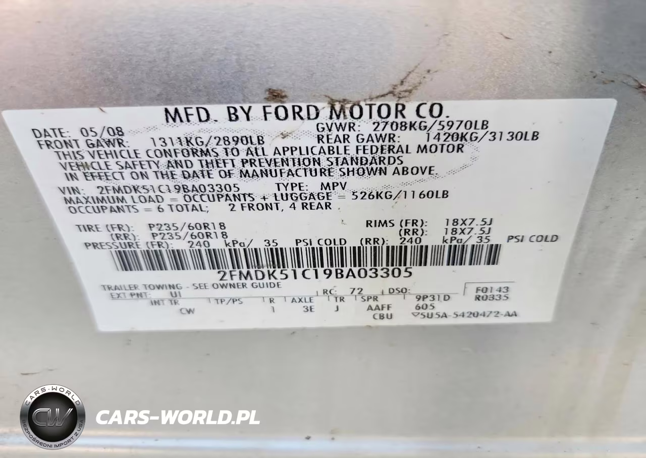 2009 Ford Flex Se VIN:2FMDK51C19BA03305 - 13
