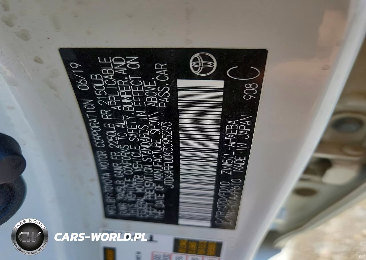 2019 Toyota Prius Le VIN:JTDKARFU0K3095293 - 13
