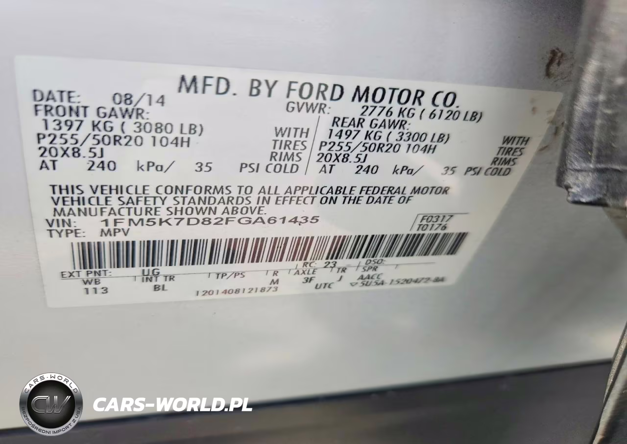 2015 FORD EXPLORER XLT VIN:1FM5K7D82FGA61435 - 13