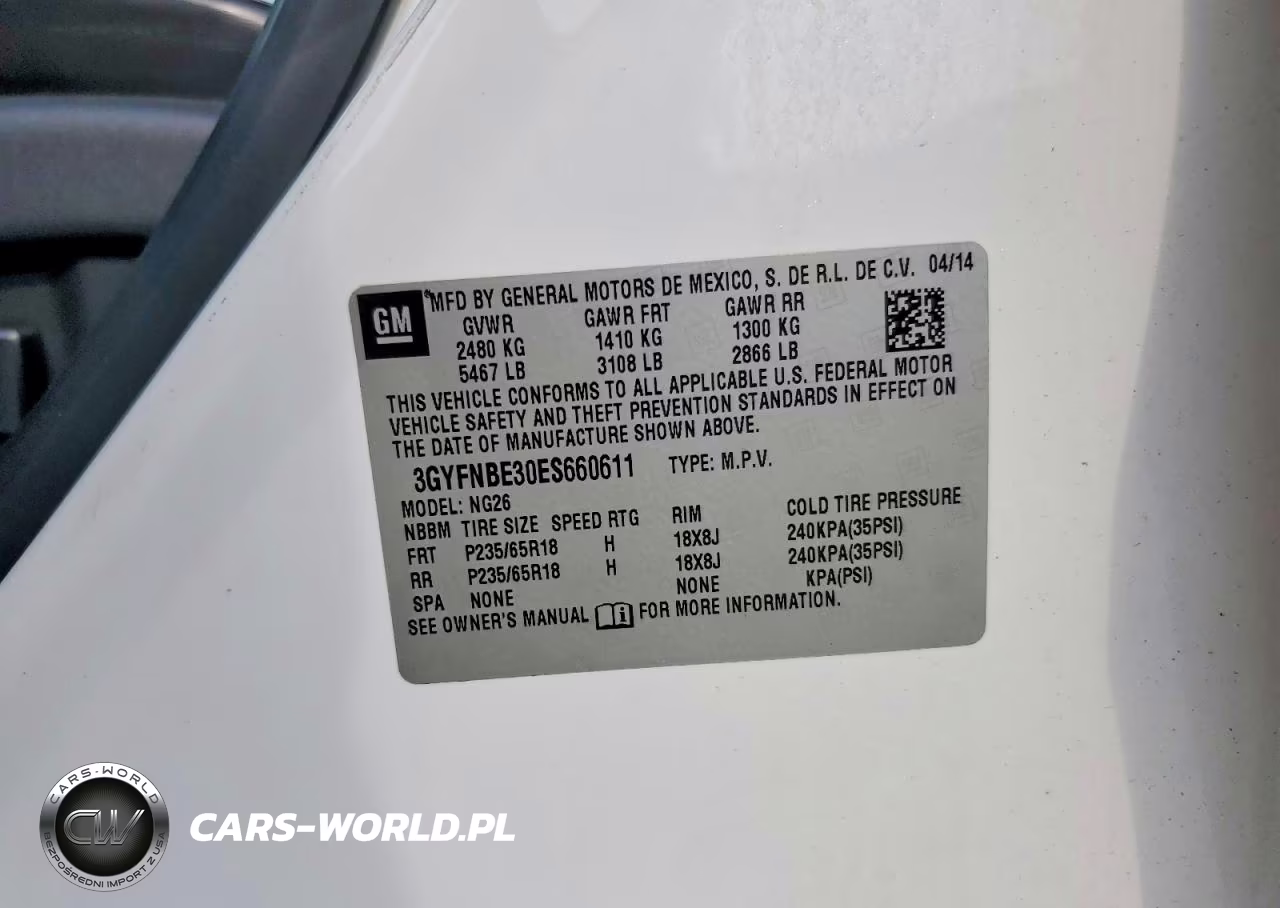 2014 Cadillac Srx Luxury Collection VIN:3GYFNBE30ES660611 - 14