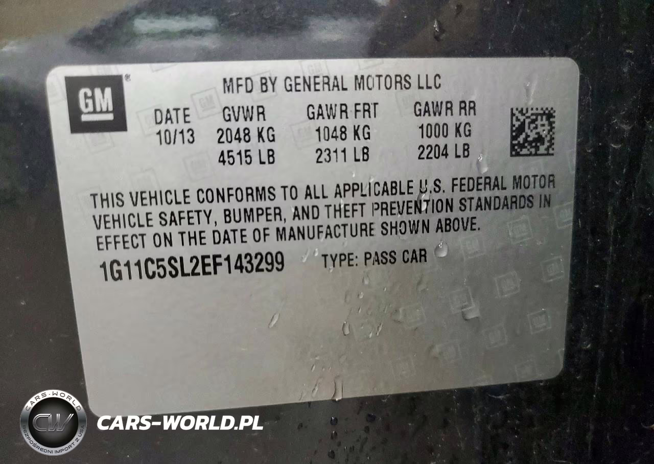 2014 Chevrolet Malibu 1Lt VIN:1G11C5SL2EF143299 - 12
