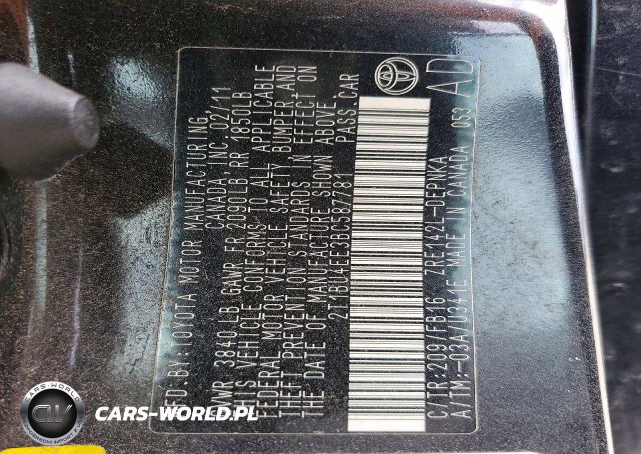 2011 Toyota Corolla Le VIN:2T1BU4EE3BC587781 - 13