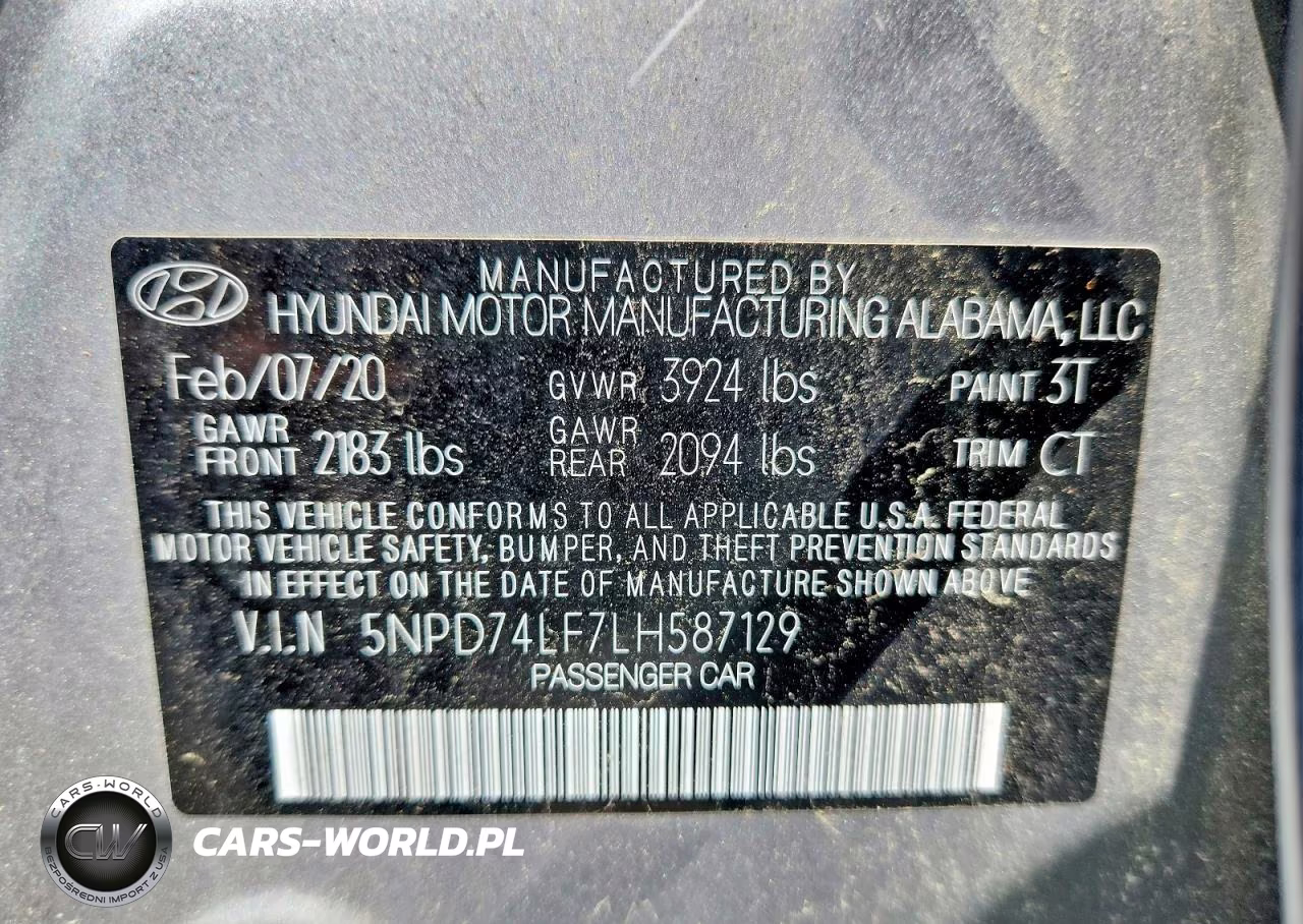 2020 Hyundai Elantra Se VIN:5NPD74LF7LH587129 - 13