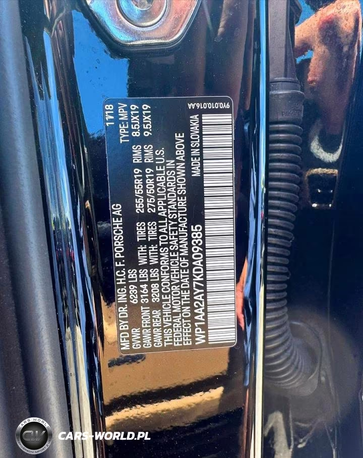 2019 Porsche Cayenne VIN:WP1AA2AY7KDA09385 - 10