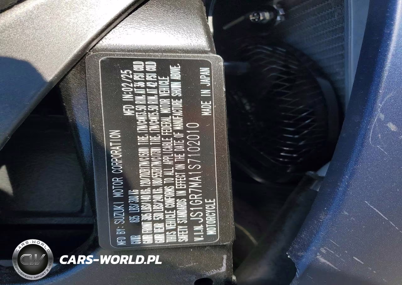 2025 Suzuki Gsx-R750 VIN:JS1GR7MA1S7102010 - 9