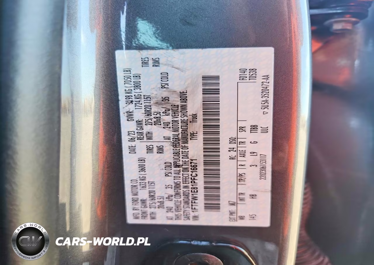 2023 Ford F150 Supercrew VIN:1FTFW1E81PFC16671 - 12