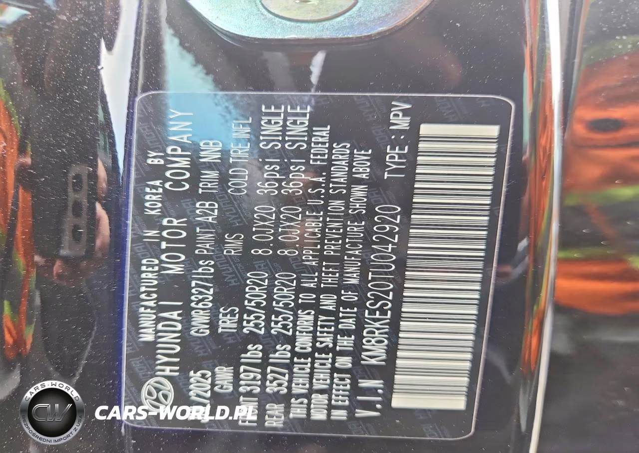 2026 Hyundai Palisade Limited VIN:KM8RKES20TU042920 - 14