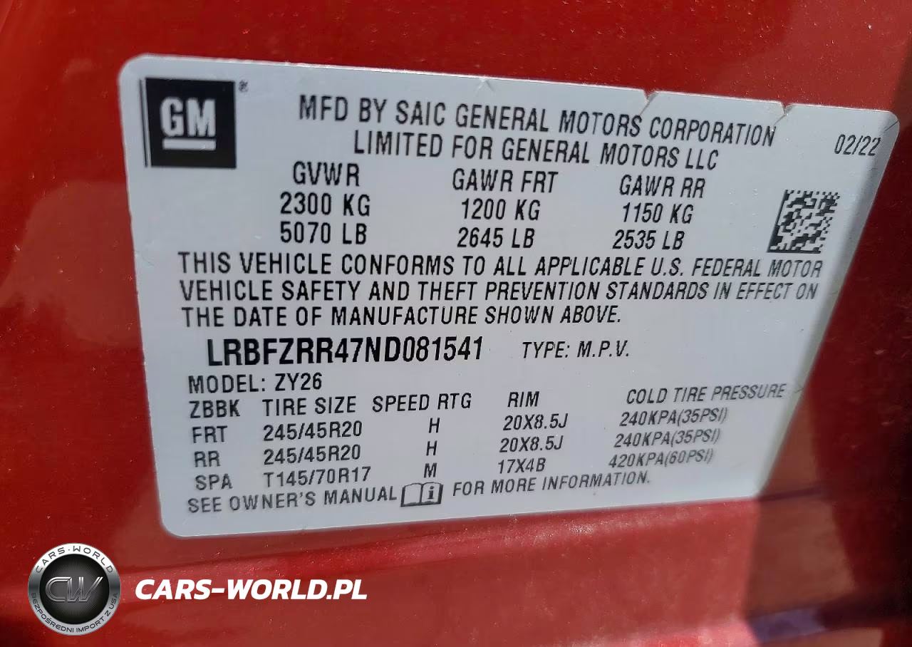 2022 Buick Envision Avenir VIN:LRBFZRR47ND081541 - 14