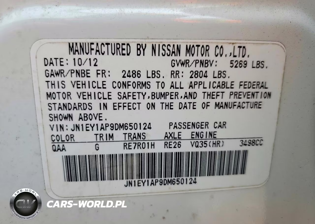 2013 Infiniti M35H Base VIN:JN1EY1AP9DM650124 - 12