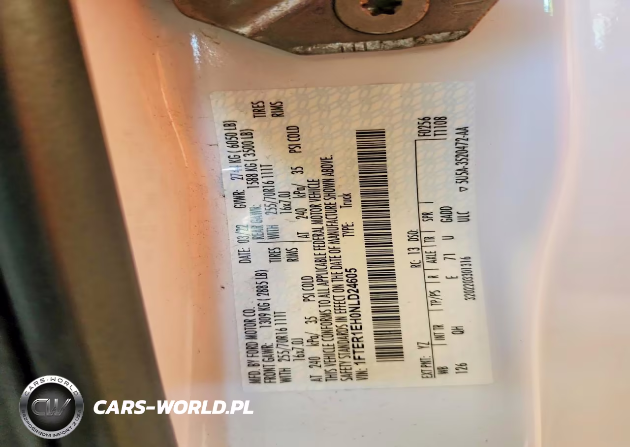 2022 Ford Ranger Xl VIN:1FTER1EH0NLD24605 - 12