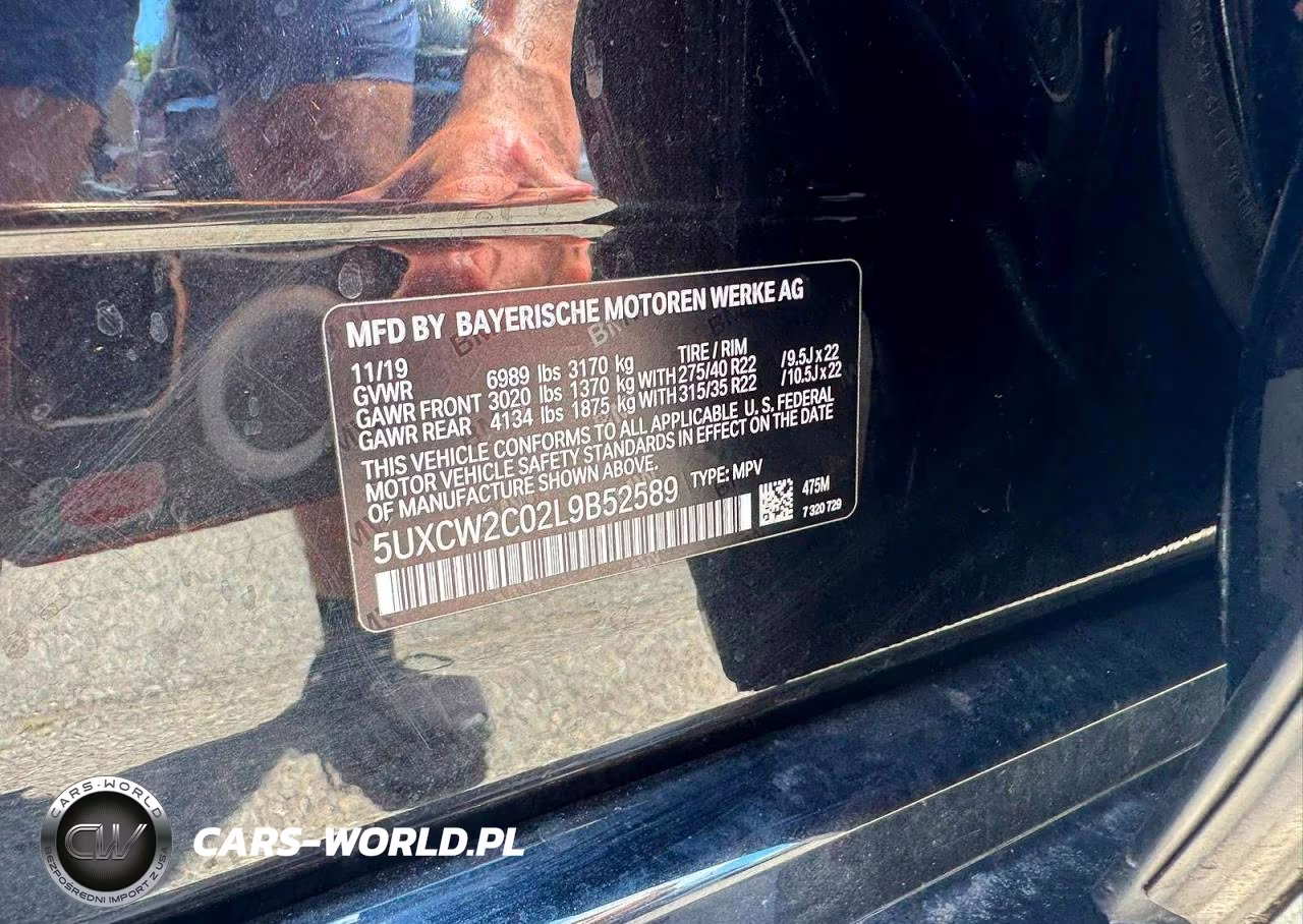 2020 BMW X7 xDrive40I VIN:5UXCW2C02L9B52589 - 10