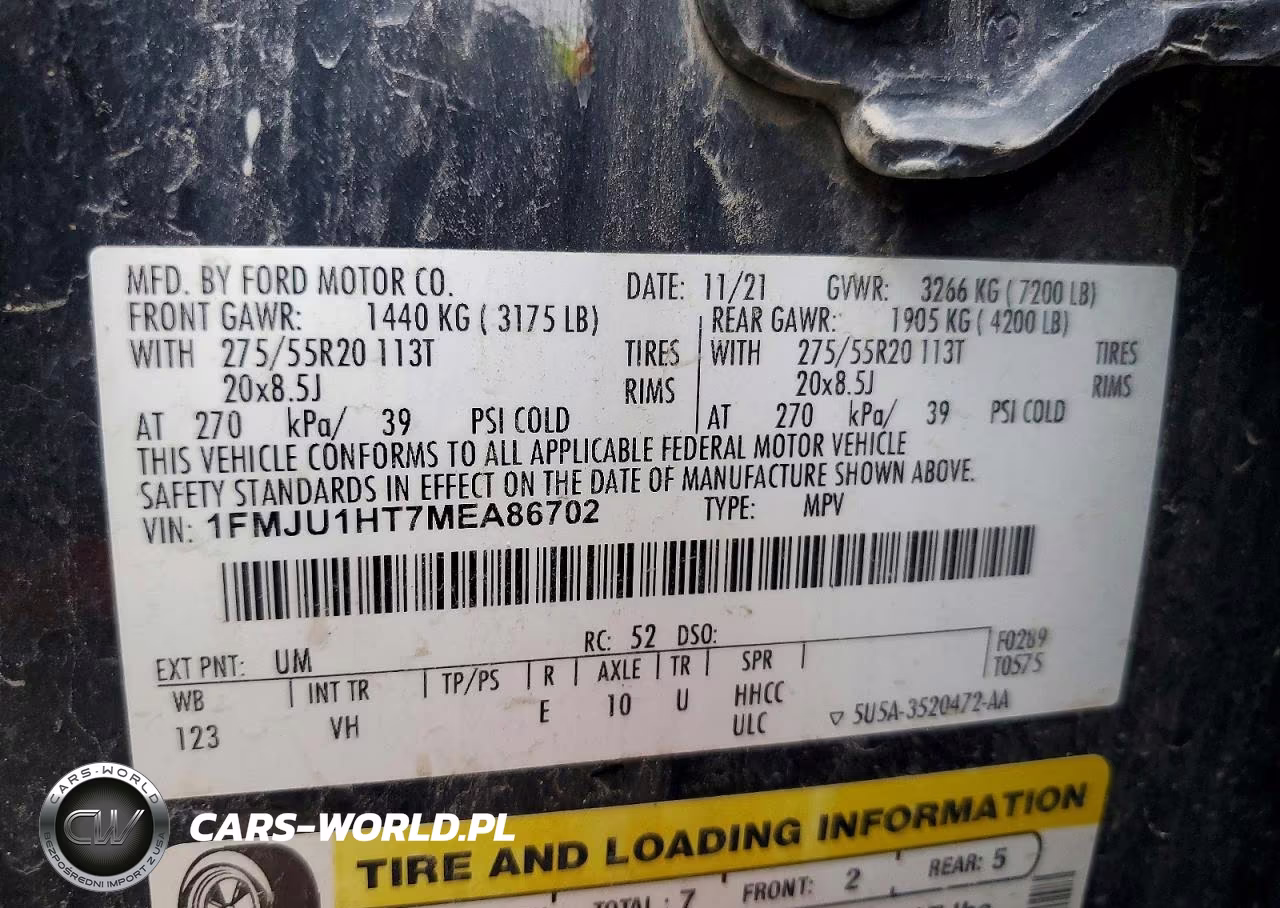 2021 Ford Expedition Xlt VIN:1FMJU1HT7MEA86702 - 13