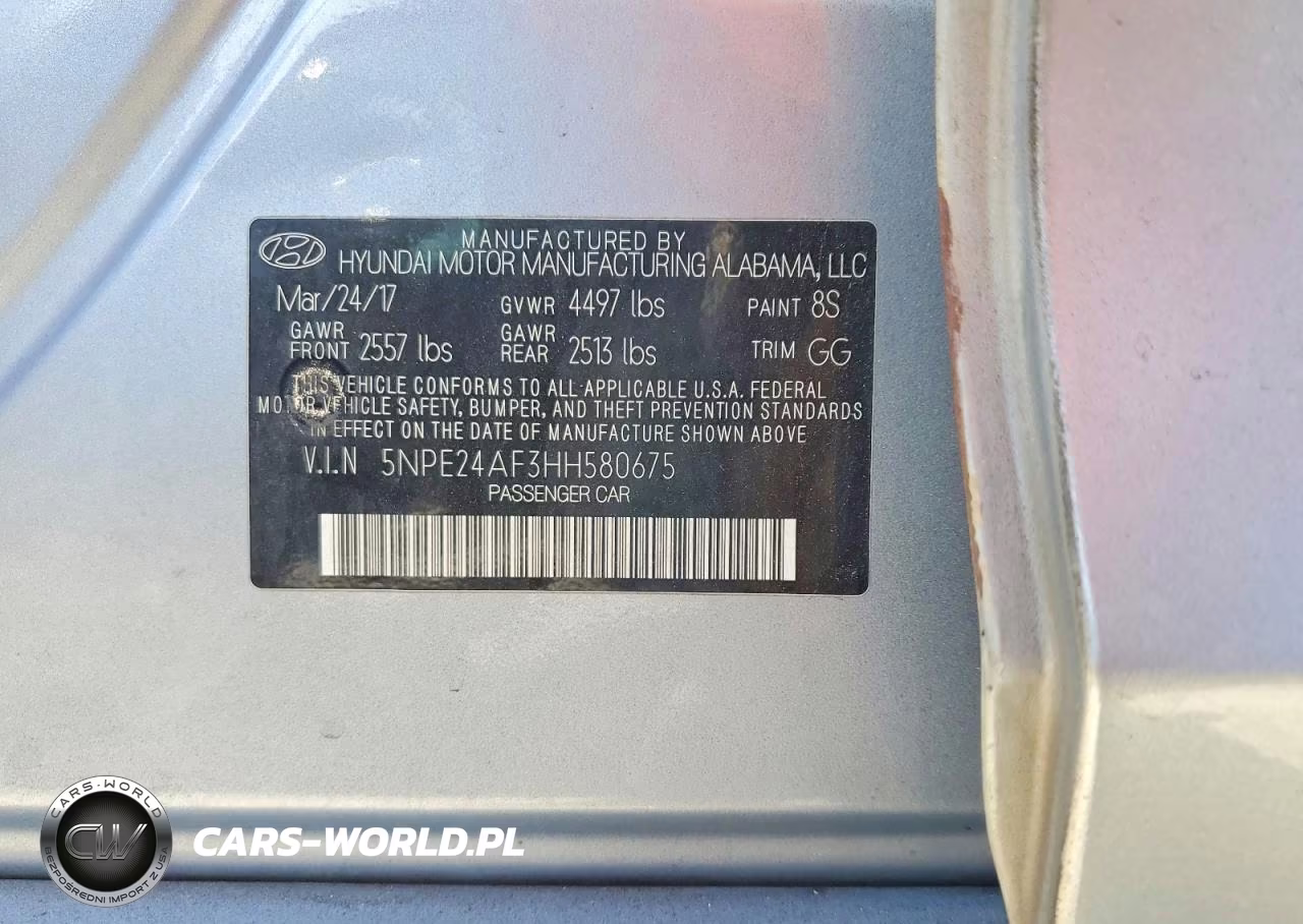 2017 Hyundai Sonata Se VIN:5NPE24AF3HH580675 - 12
