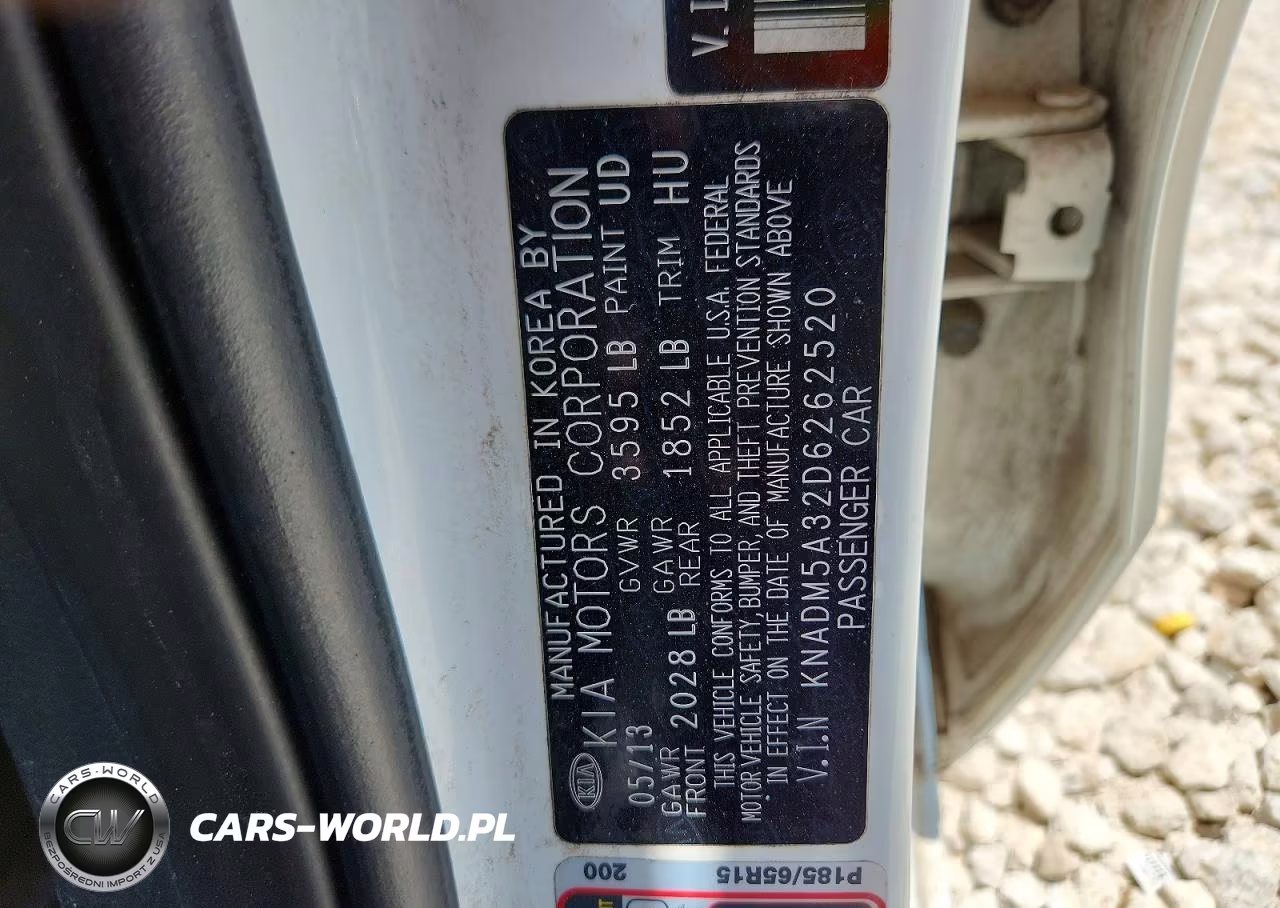 2013 Kia Rio Lx VIN:KNADM5A32D6262520 - 12