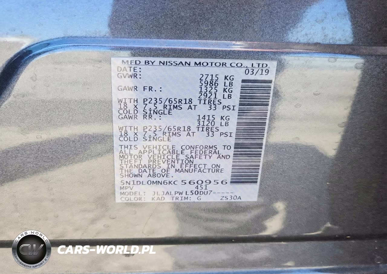 2019 Infiniti Qx60 Pure VIN:5N1DL0MN6KC560956 - 13