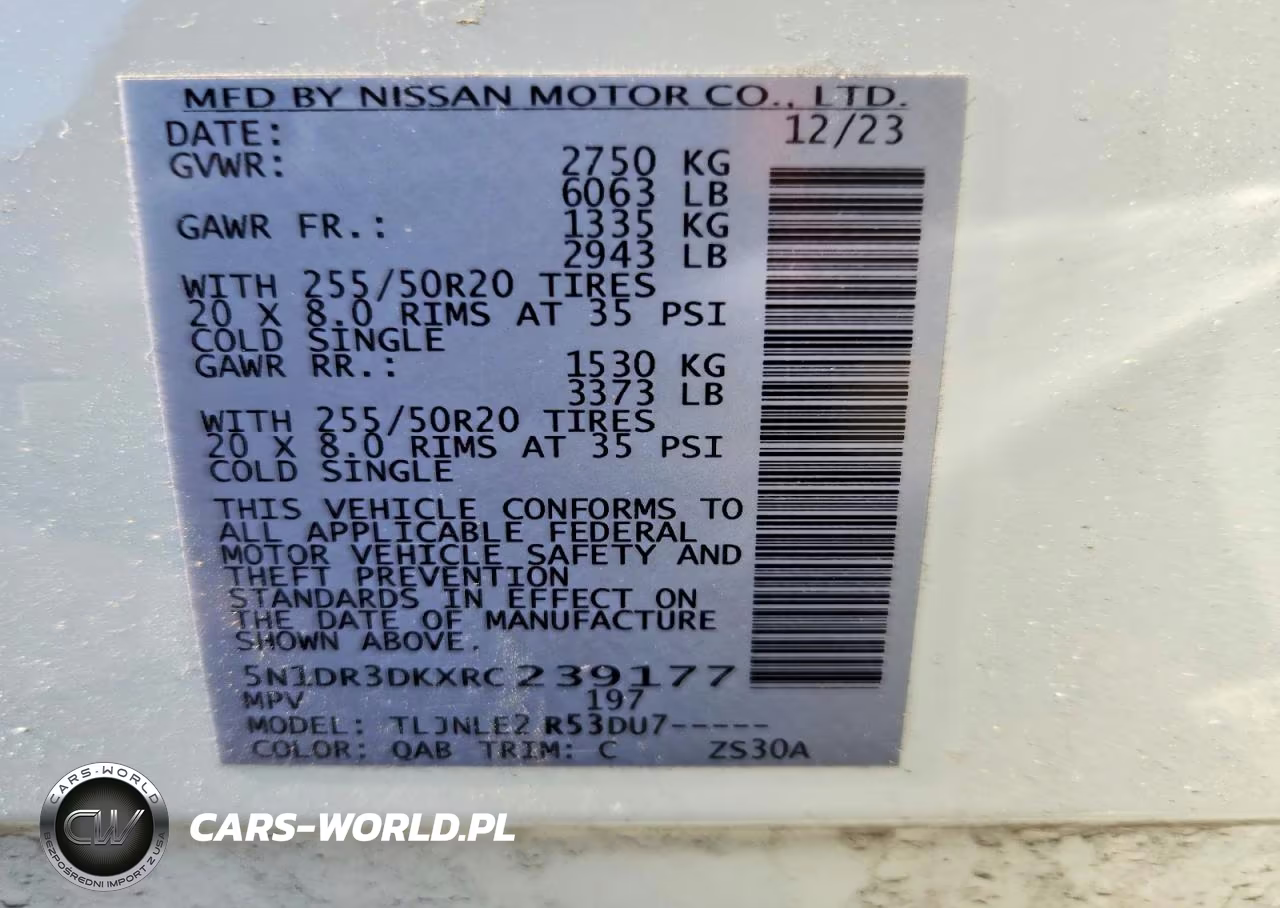2024 Nissan Pathfinder Platinum VIN:5N1DR3DKXRC239177 - 14