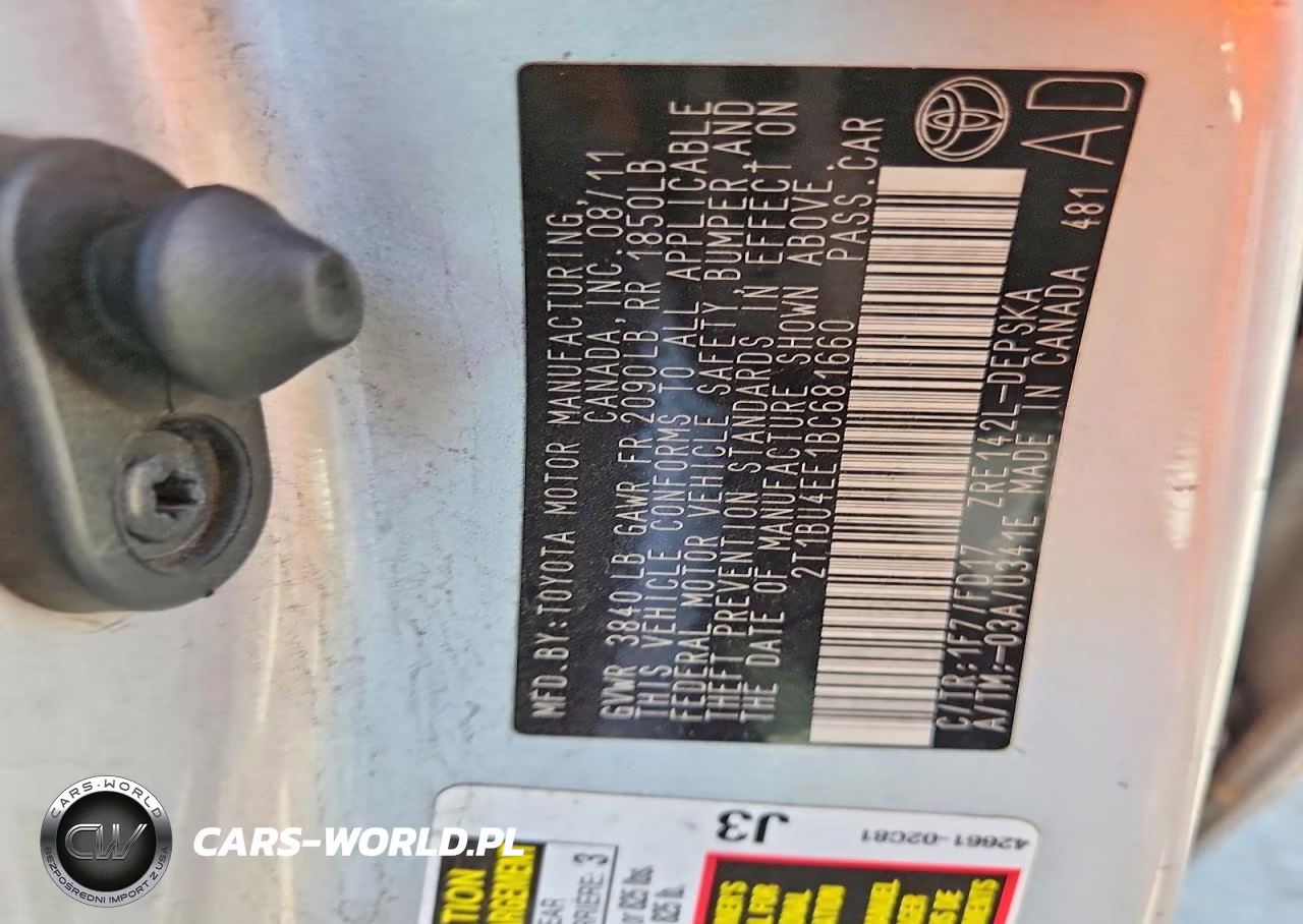 2011 Toyota Corolla S VIN:2T1BU4EE1BC681660 - 12