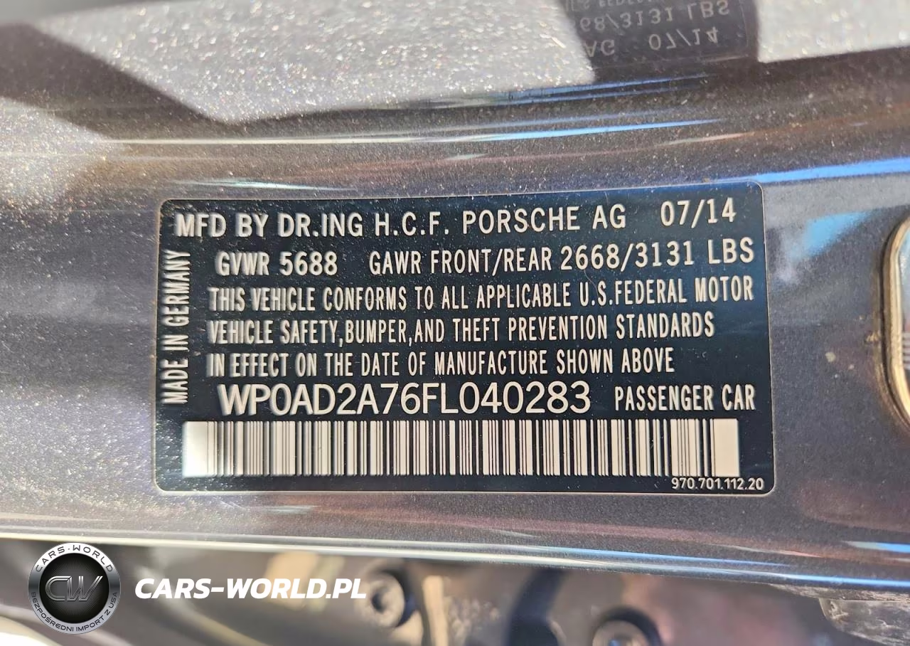 2015 Porsche Panamera Se Hybrid VIN:WP0AD2A76FL040283 - 12