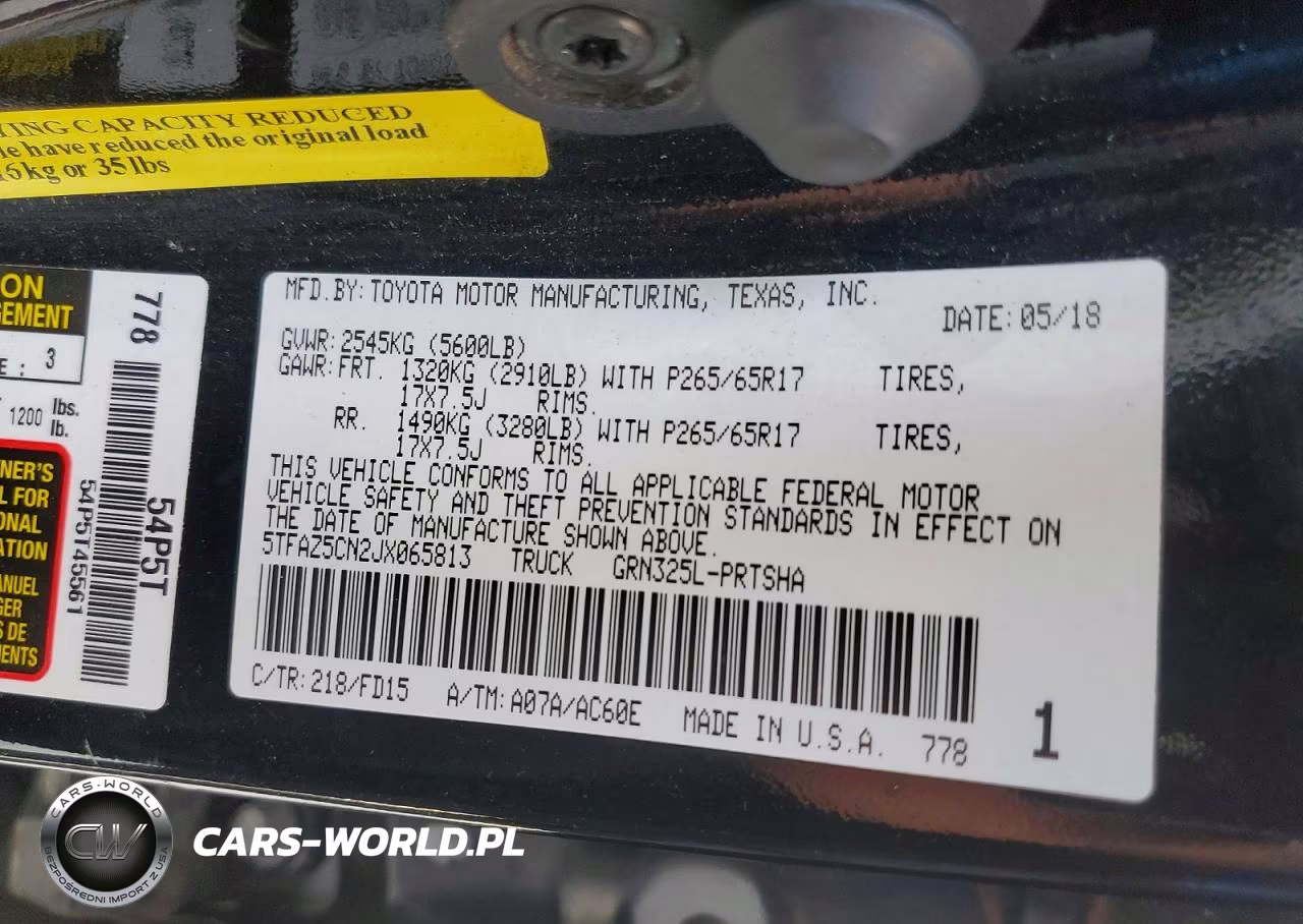 2018 Toyota Tacoma Trd Sport VIN:5TFAZ5CN2JX065813 - 12