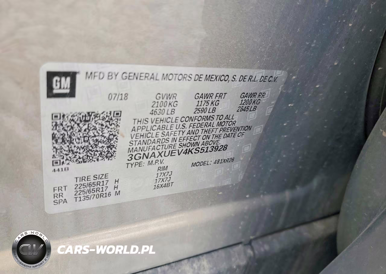 2019 Chevrolet Equinox Lt VIN:3GNAXUEV4KS513928 - 13