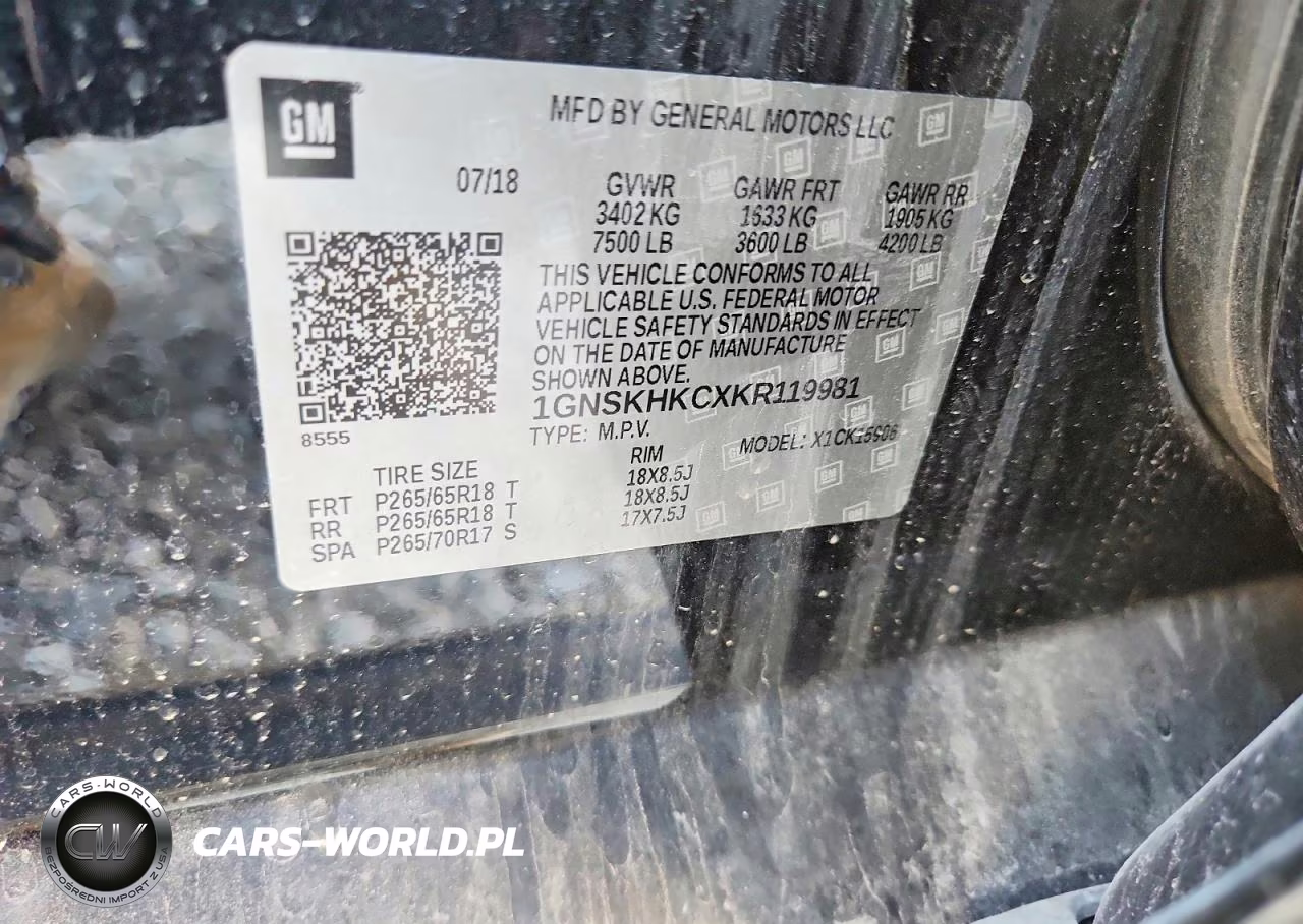 2019 Chevrolet Suburban K1500 Lt VIN:1GNSKHKCXKR119981 - 13