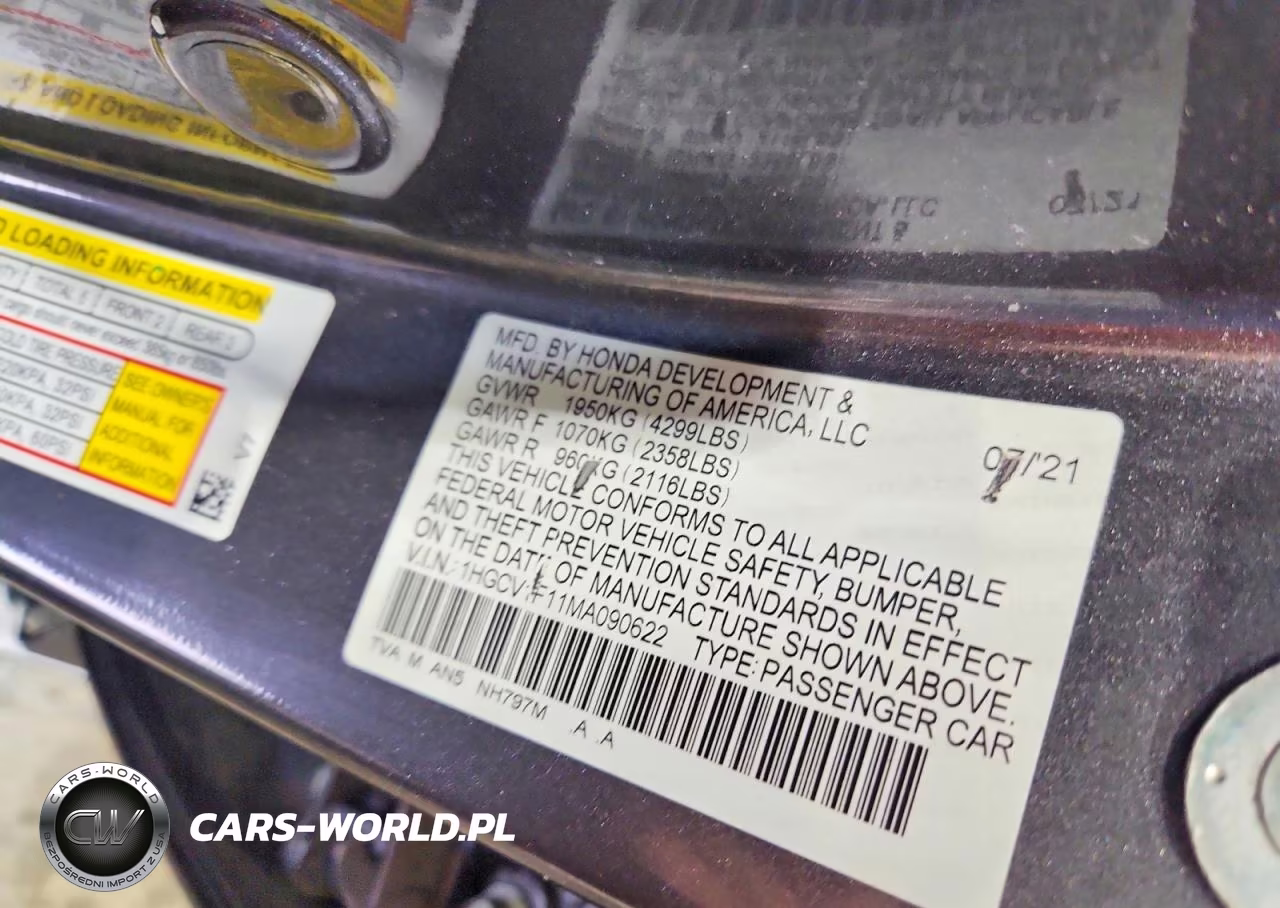 2021 Honda Accord Lx VIN:1HGCV1F11MA090622 - 12