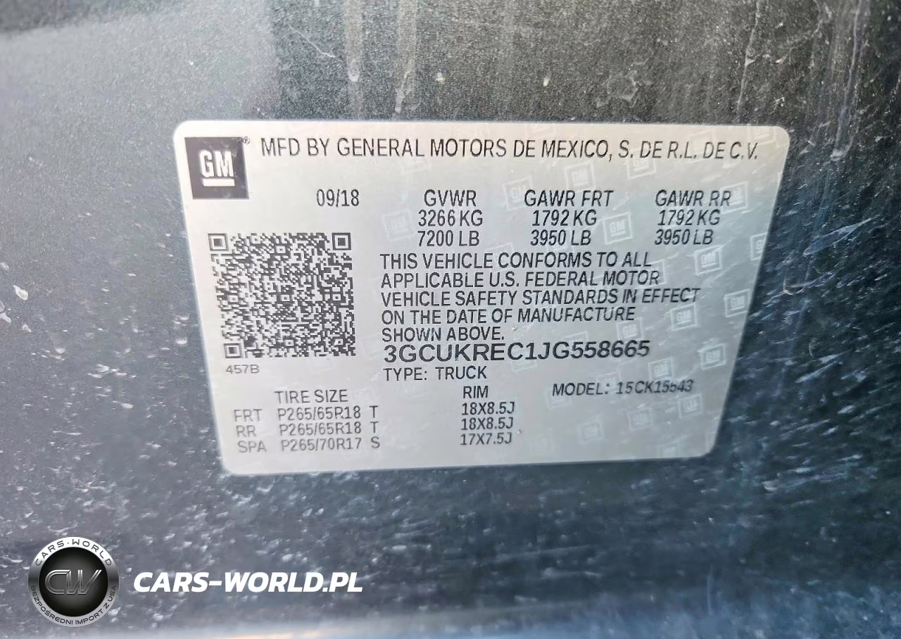 2018 Chevrolet Silverado K1500 Lt VIN:3GCUKREC1JG558665 - 12