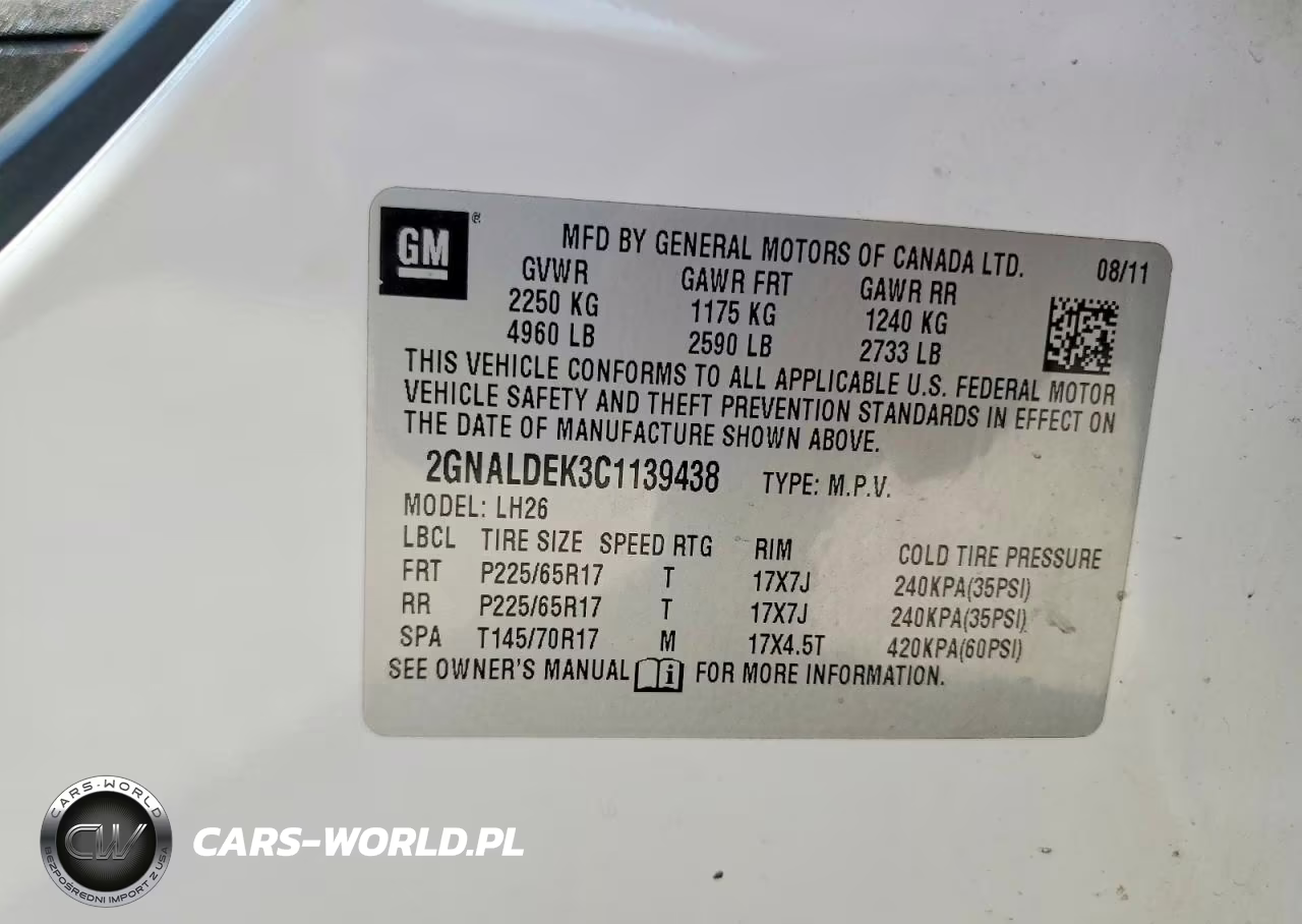 2012 Chevrolet Equinox Lt VIN:2GNALDEK3C1139438 - 13