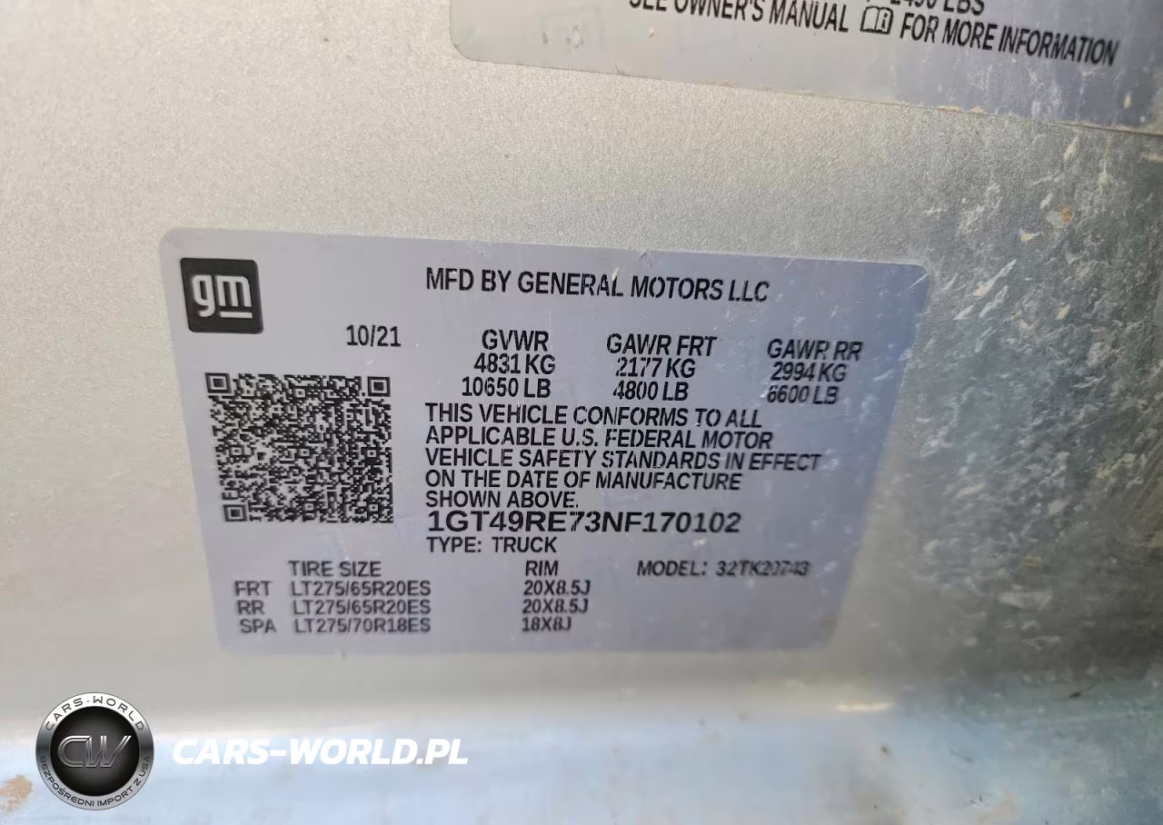 2022 GMC Sierra K2500 Denali VIN:1GT49RE73NF170102 - 12