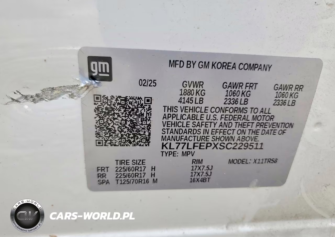 2025 Chevrolet Trax Ls VIN:KL77LFEPXSC229511 - 12