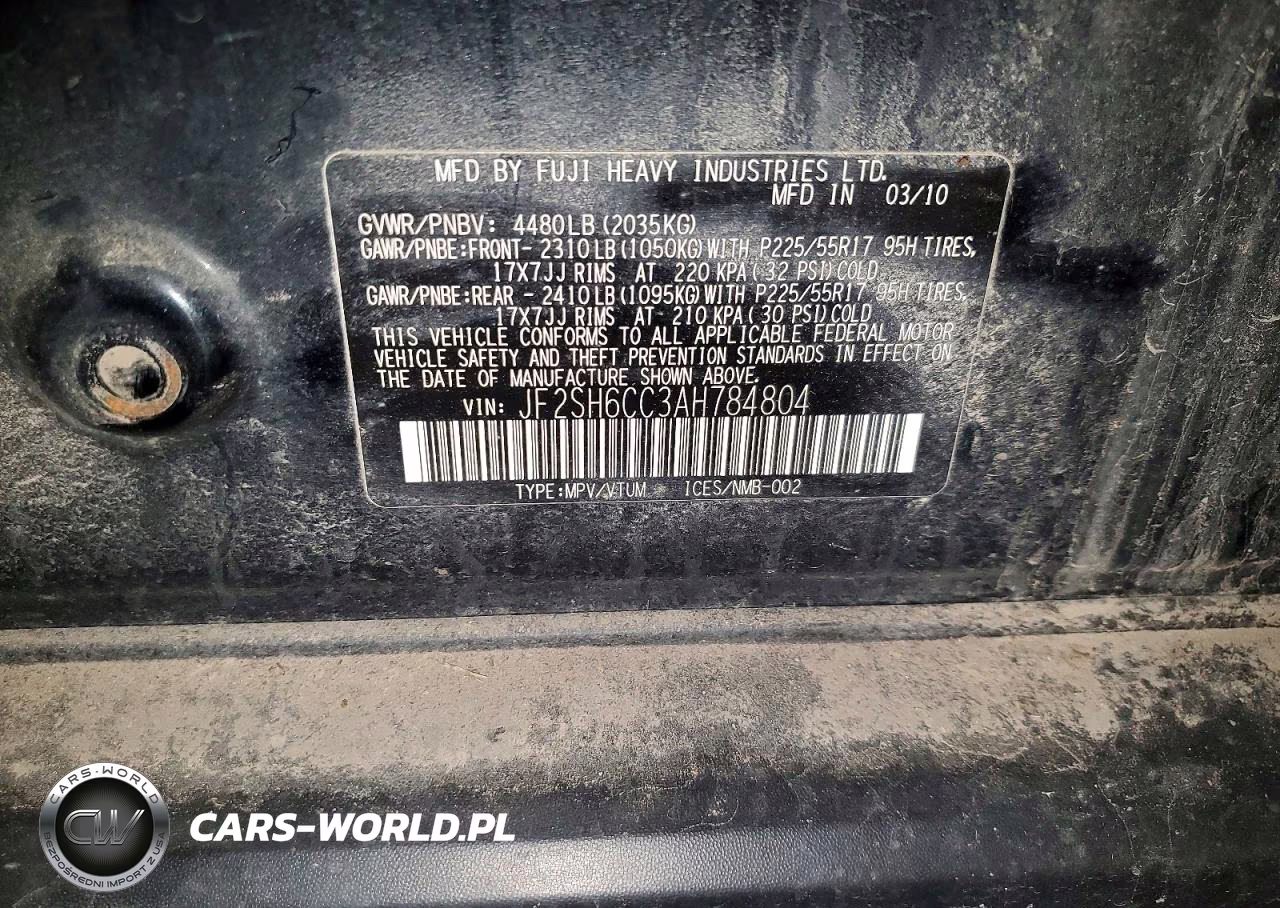 2010 Subaru Forester 2.5X Premium VIN:JF2SH6CC3AH784804 - 13