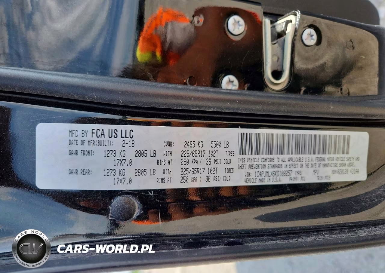 2019 Jeep Cherokee Latitude Plus VIN:1C4PJMLX6KD108257 - 13