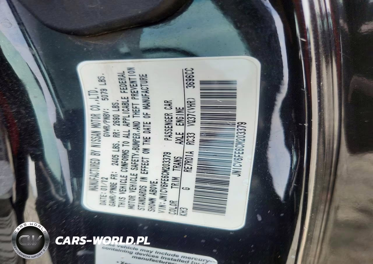 2012 Infiniti G37 Convertible Base VIN:JN1CV6FE6CM203379 - 12