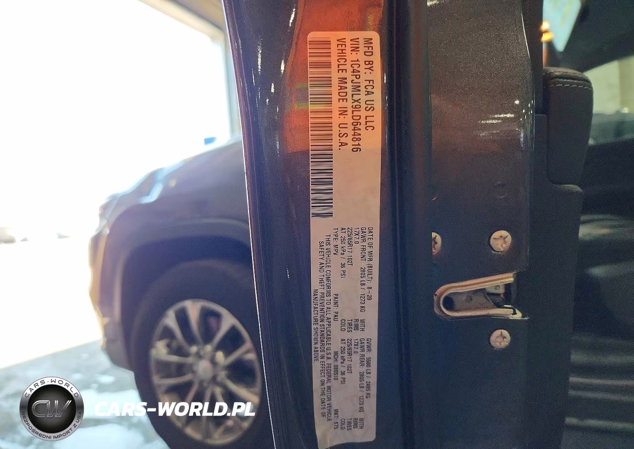 2020 JEEP CHEROKEE LATITUDE LUX 4X4 VIN:1C4PJMLX9LD644816 - 12