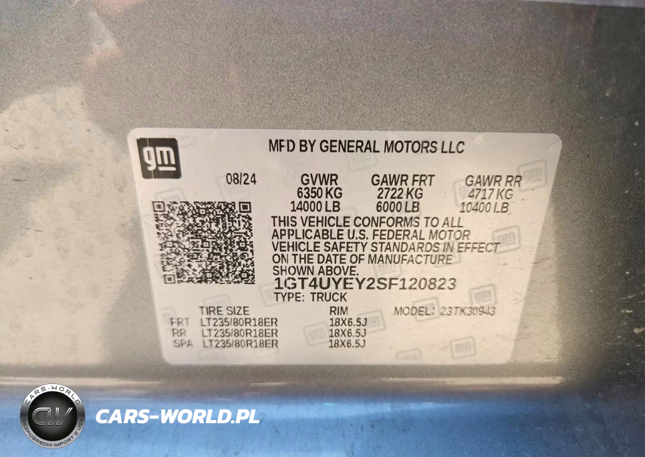 2025 GMC Sierra K3500 Denali Ultimate VIN:1GT4UYEY2SF120823 - 13